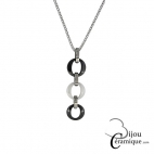 Collier céramique bicolore femme